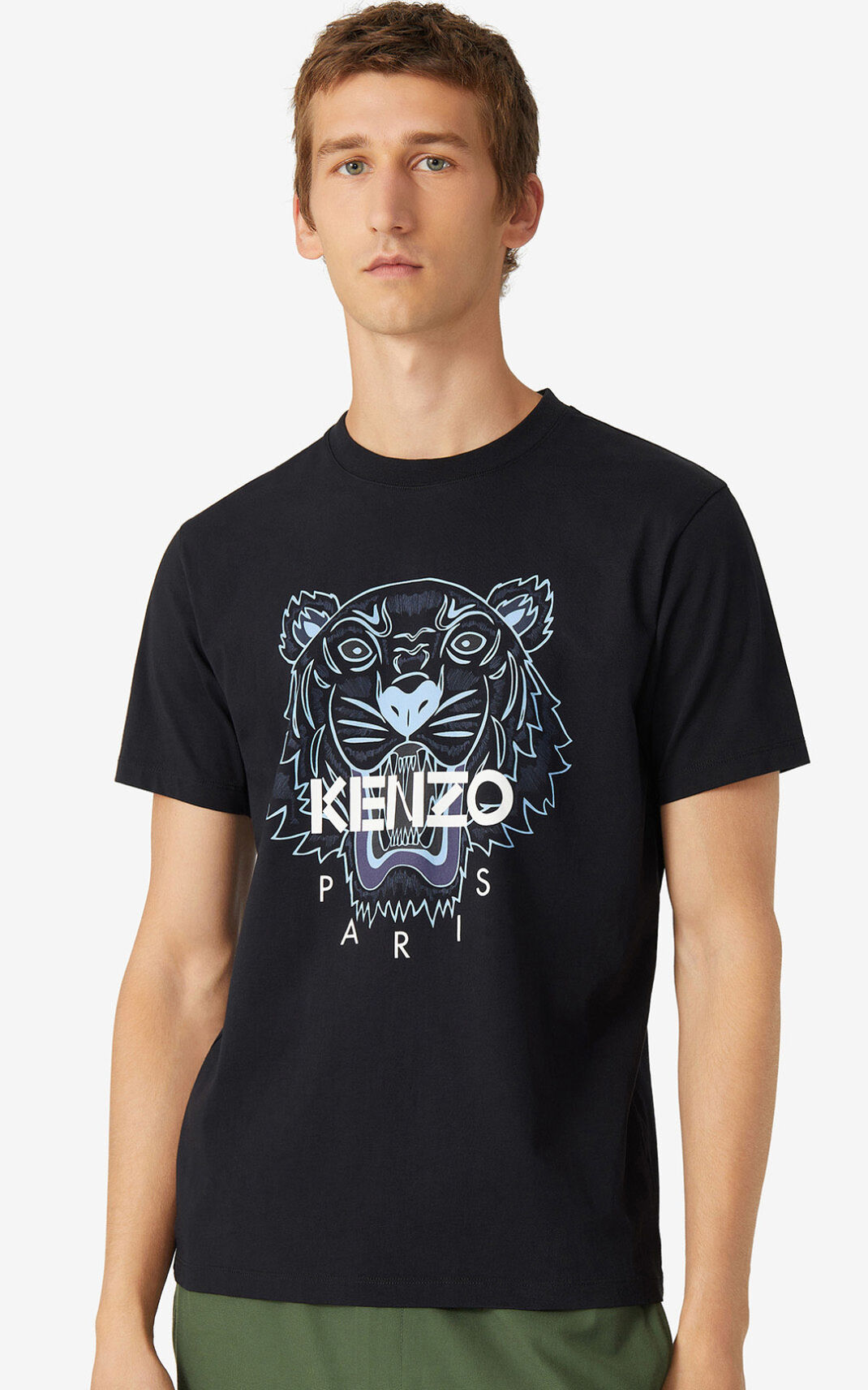Kenzo 虎 Tシャツ メンズ 黒 - BHIMWL961
